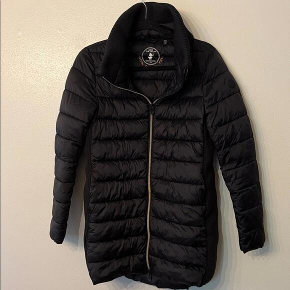 Women's Save the Duck Black Puffer Jacket - Picture 1 of 6
